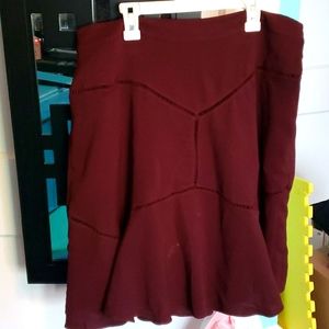 Lined Faux Stitched Skirt